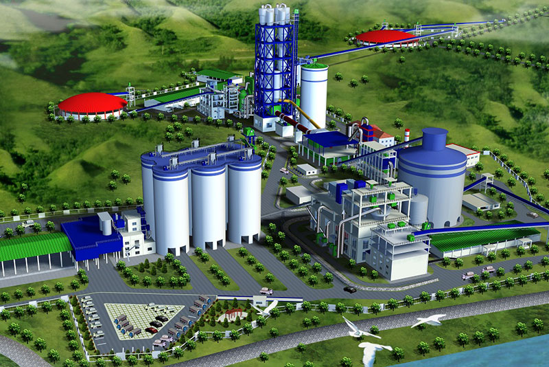 新型干法水泥生產(chǎn)線設計圖